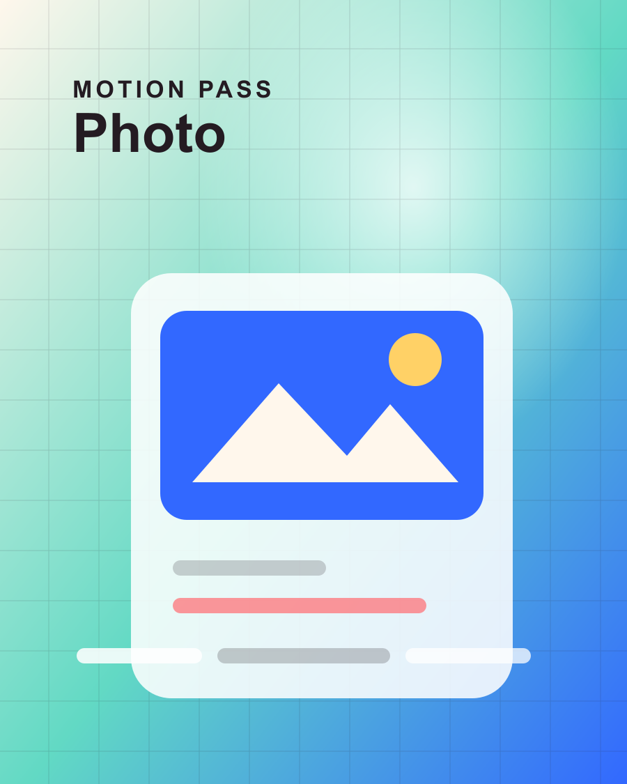 Photo motion visual preview